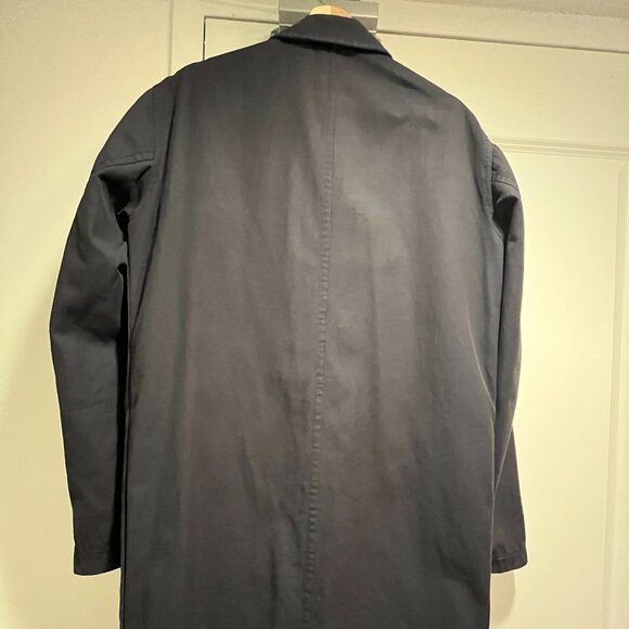 PLAC Navy Blue Mac Coat - Picture 2 of 8